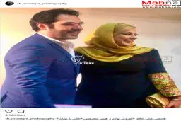 تیپ کوروش تهامی و همسرش در جشن حافظ