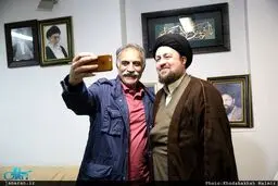 عکس سلفی آقای بازیگر با سیدحسن خمینی