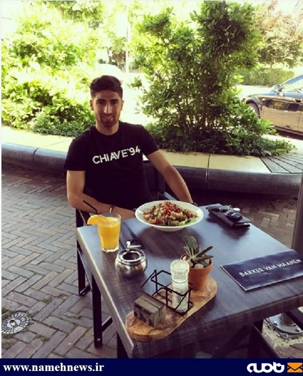 میز صبحانه ستاره تیم ملی فوتبال/ عکس