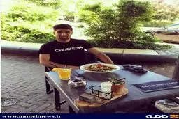 میز صبحانه ستاره تیم ملی فوتبال/ عکس