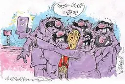 قانون جدید سلفی برای فوتبالیست‌ها!/کاریکاتور