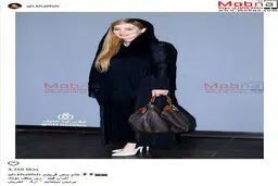 تصاویری از پوشش و میکاپ سحر قریشی در اکران زیر سقف دودی / عکس