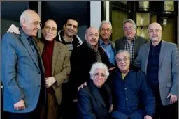 احوال‌پرسی هنرمندان از استاد اكبر گلپا/عکس
