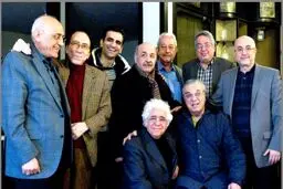 احوال‌پرسی هنرمندان از استاد اكبر گلپا/عکس
