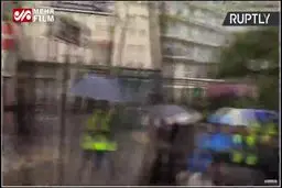 ببینید: تظاهرات جلیقه‌زردها زیر باران هم ادامه پیدا کرد