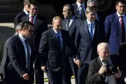 ورود پوتین،مرکل و ماکرون به ترکیه / تصاویر