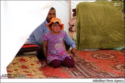 چهره سوختۀ دختر ۸ ساله سوری/تصاویر