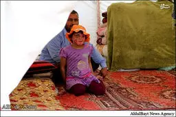 چهره سوختۀ دختر ۸ ساله سوری/تصاویر