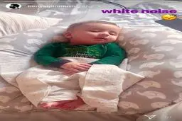 تصویری زیبا از خواب آرام پسر بنیامین