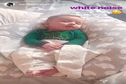 تصویری زیبا از خواب آرام پسر بنیامین