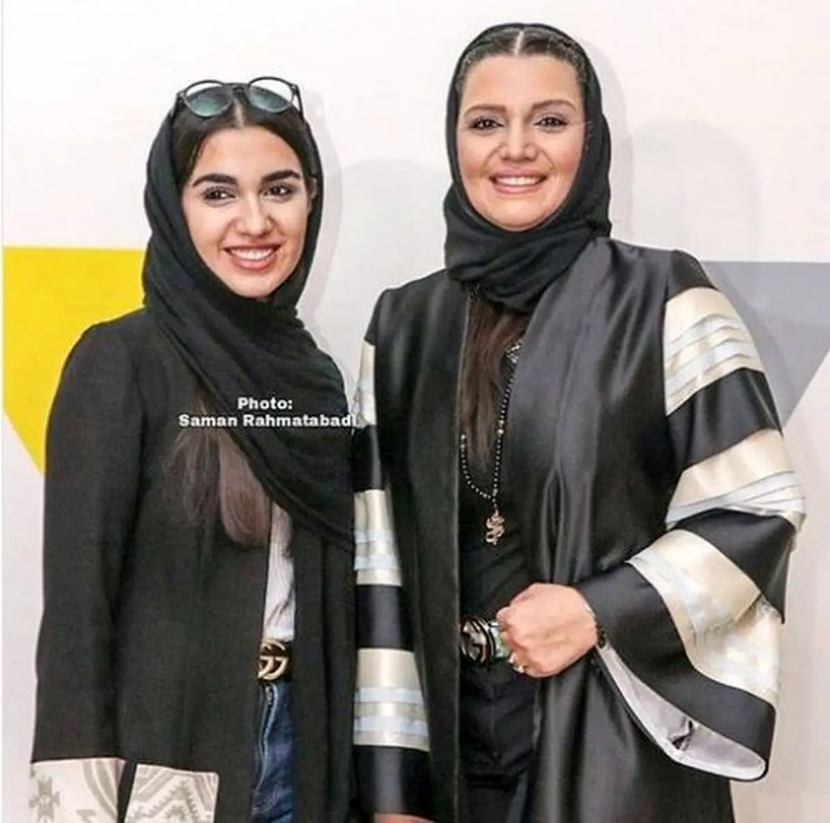 شباهت الهام پاوه نژاد بازیگر معروف و دخترش کردیا/عکس