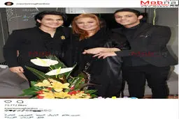 تیپ و میکاپ متفاوت نسرین مقانلو به همراه فرزندانش/ عکس