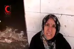 فیلم/صحبت‌های جالب یک زن در میان خرابی‌های سیل