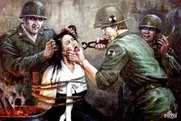 تصور وحشتناک مردم کره شمالی از نظامیان آمریکایی /تصاویر