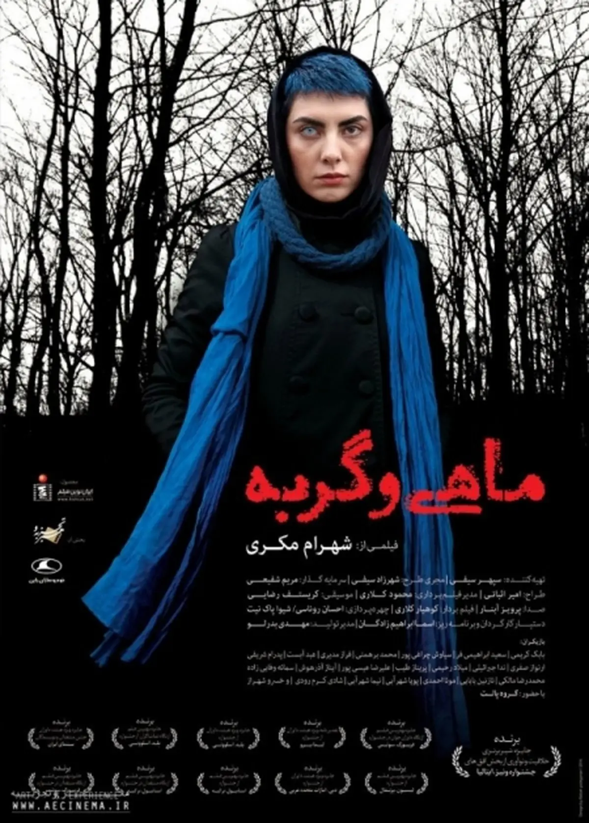 دختری با موی آبی و چشم‌های تا به تا/عکس