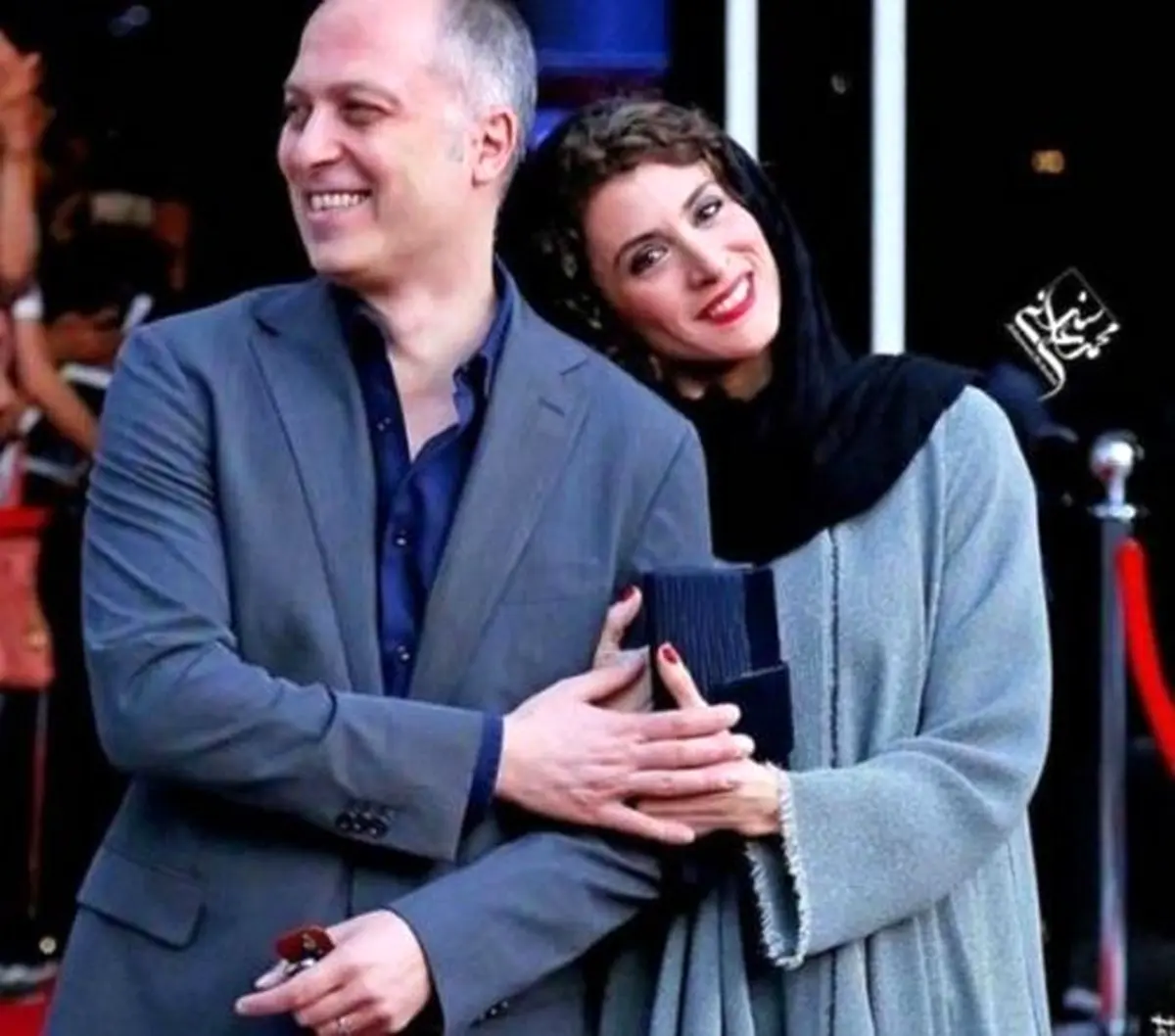 تصویری از ویشکا آسایش در آغوش همسرش