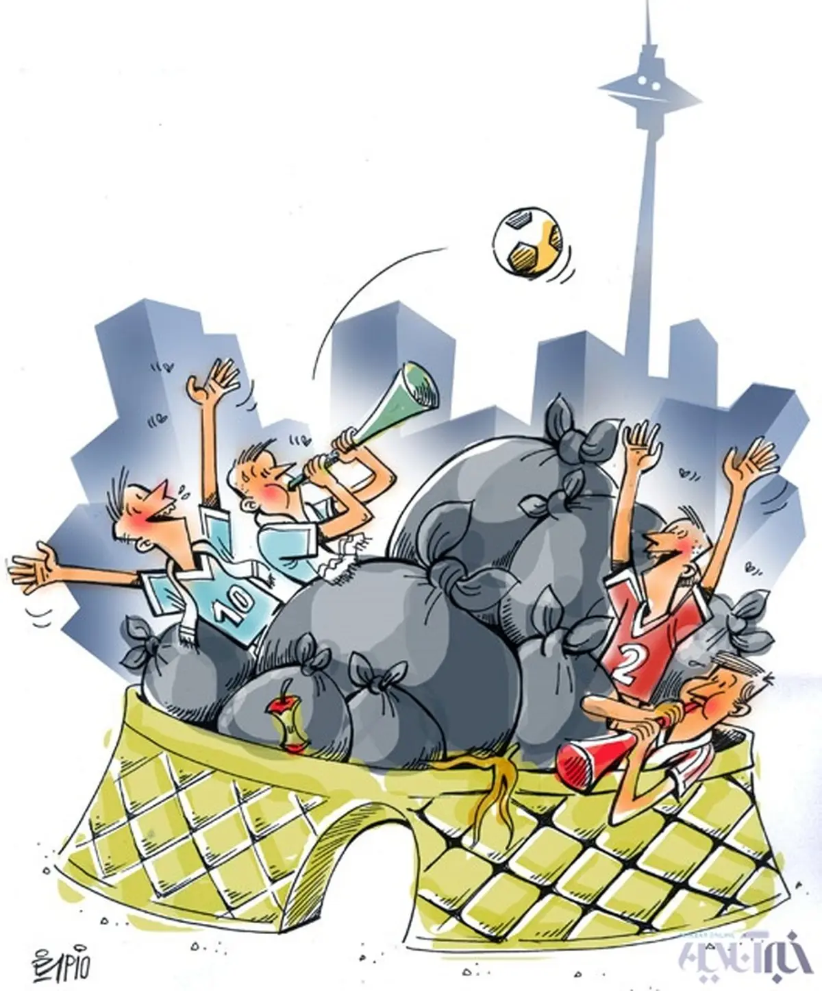 کاریکاتور/ تهرانی‌ها یک رکورد جدید و بودار زدند!