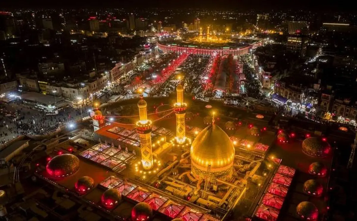 تصویری زیبا از بین الحرمین / عکس