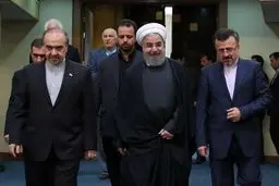 حواشی حضور روحانی در جمع ورزشکاران و مدال آوران/تصاویر