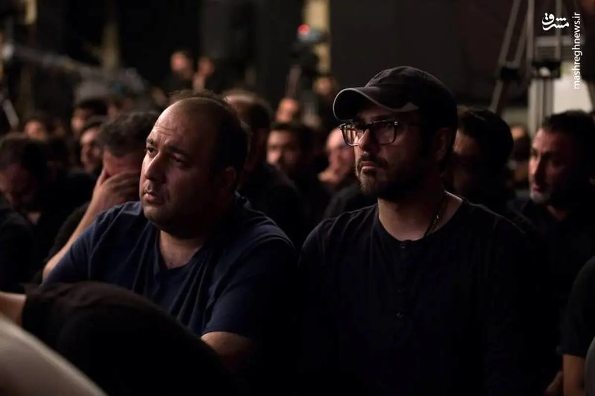 حضور برخی از بازیگران شب ششم محرم در هیئت‌مکتب‌الزهرا / تصاویر