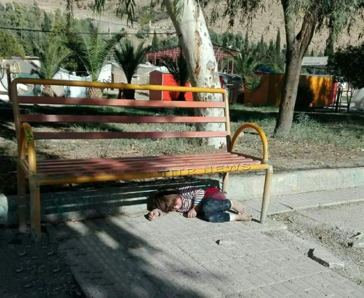 تصویری تامل برانگیز از معصومیت یک دختربچه