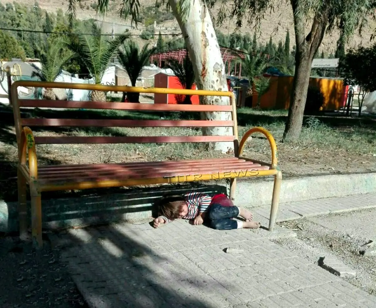تصویری تامل برانگیز از معصومیت یک دختربچه