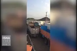 آقای وزیر حتما این فیلم را ببینید/ کامیون ها برای صادارات گوجه صف کشیده اند