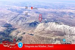 تصویری از یكی از مكان های احتمالی سقوط هواپيمای ATR72