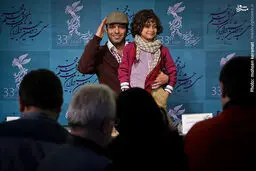 کامران نجف زاده و پسر خردسالش/عکس