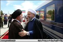 حاشیه های تصویری ورود روحانی به سمنان