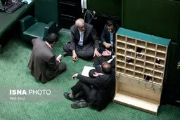 تصاویری از گوشه و کنار صحن مجلس و ژست های نمایندگان