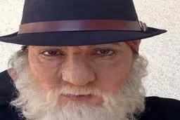 عکس/ فاطمه گودرزی در نقش یک پیرمرد