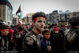 عزاداری زائران اربعین حسینی در کربلا/تصاویر
