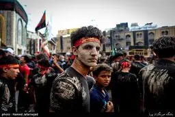 عزاداری زائران اربعین حسینی در کربلا/تصاویر