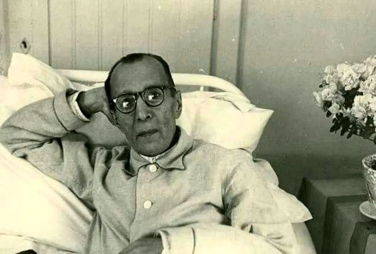 تصویری از ملک الشعرای بهار در آخرین روزهای زندگی اش