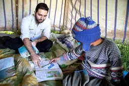 تصاویر/ معلم کوچ نشین