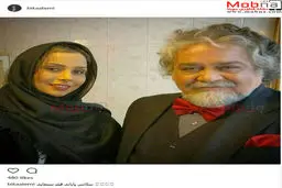 تیپ جالب محمدرضا شریفی نیا به همراه بیتا عالمی در یک فیلم/ عکس