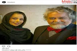 تیپ جالب محمدرضا شریفی نیا به همراه بیتا عالمی در یک فیلم/ عکس