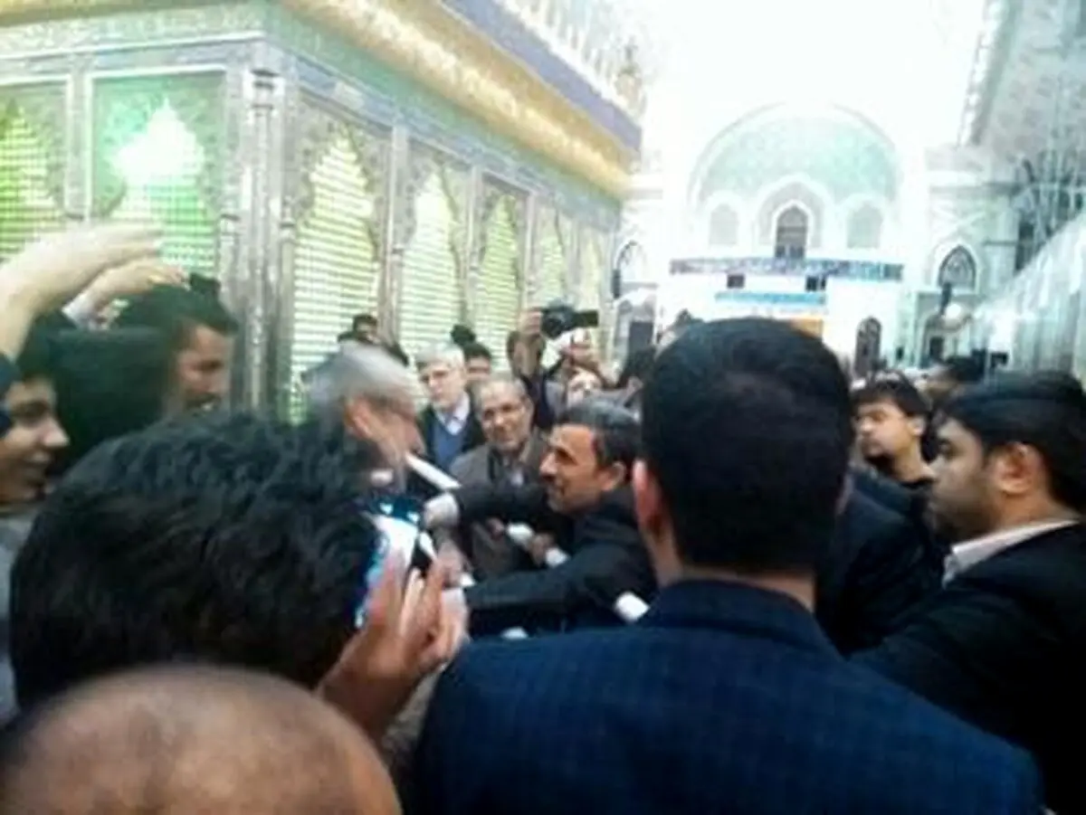 احمدی‌نژاد هم به مرقد امام‌خمینی‌(ره) رفت/سیدحسن به استقبال نیامد/ تصاویر