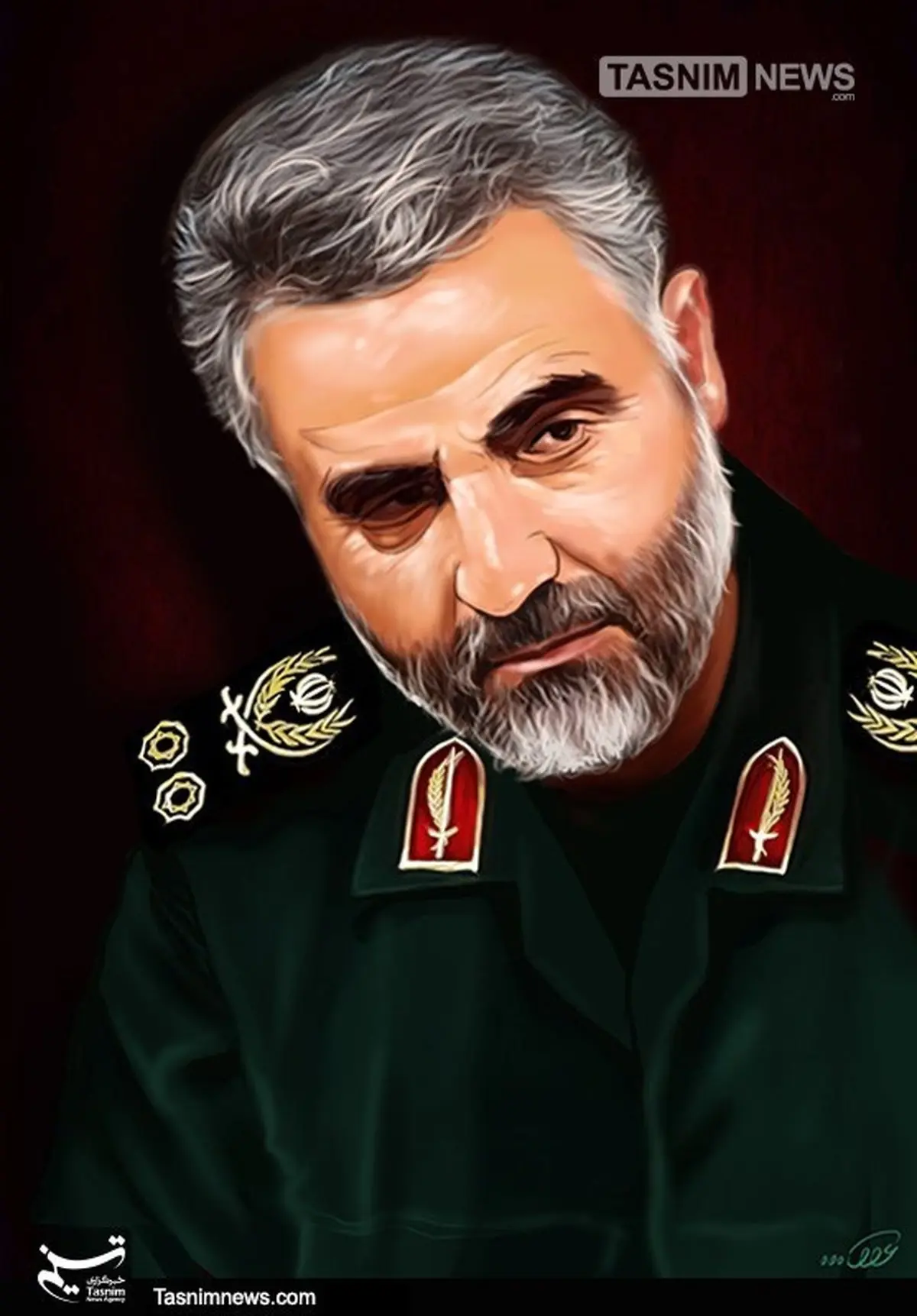 تصویرسازی سردار قاسم سلیمانی