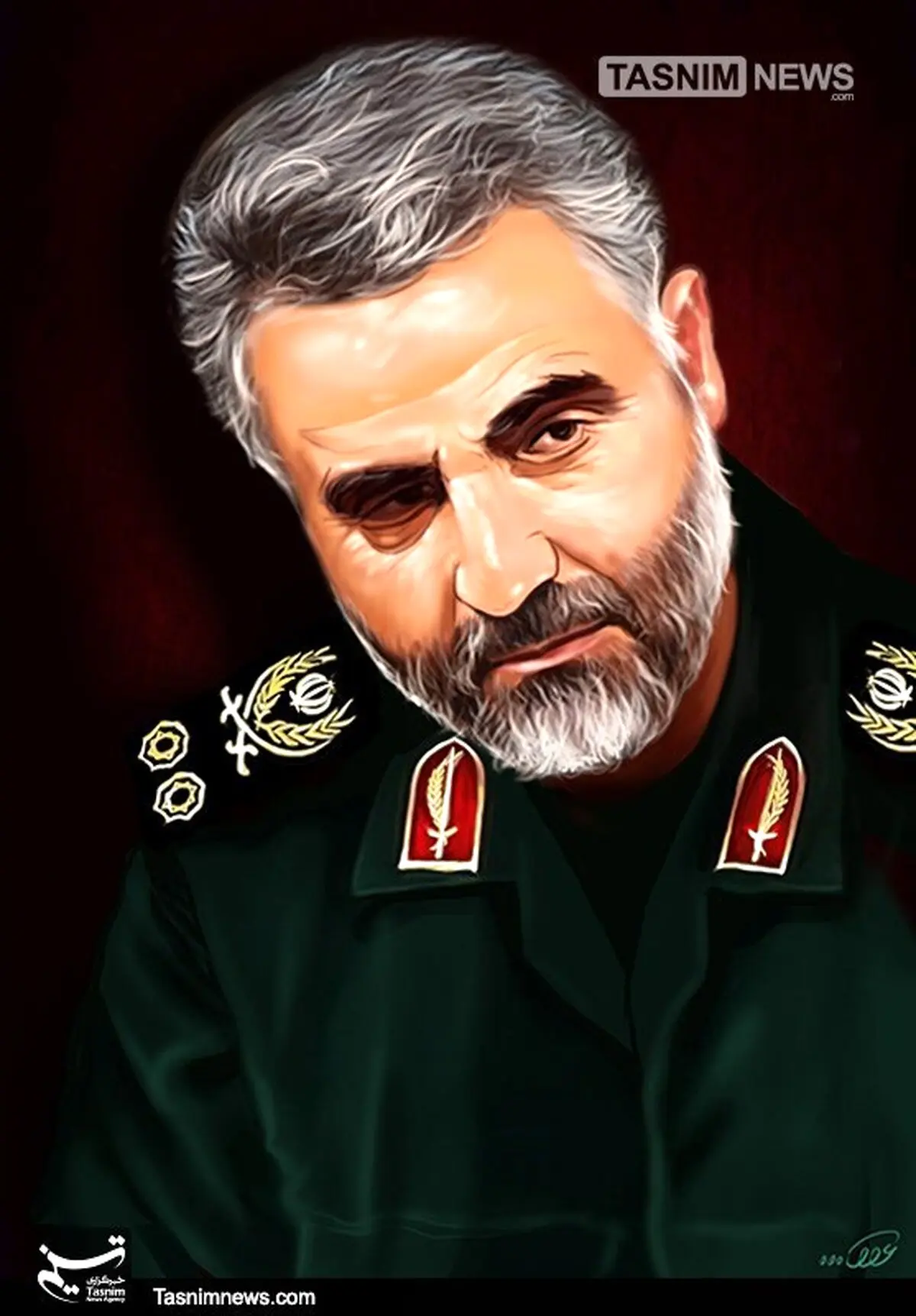 تصویرسازی سردار قاسم سلیمانی