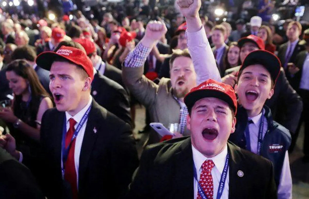 خوشحالی هواداران ترامپ / عکس