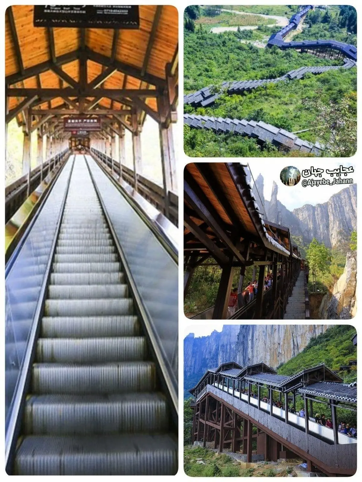 طولانی‌ترین پله برقی جهان در چین! +عکس