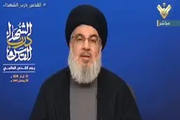 سید حسن نصرالله: فلسطین از بحر تا نهر ملک مردم فلسطین است/ کسانی که با هواپیماها و کشتی ها به فلسطین آمدند باید برگردند