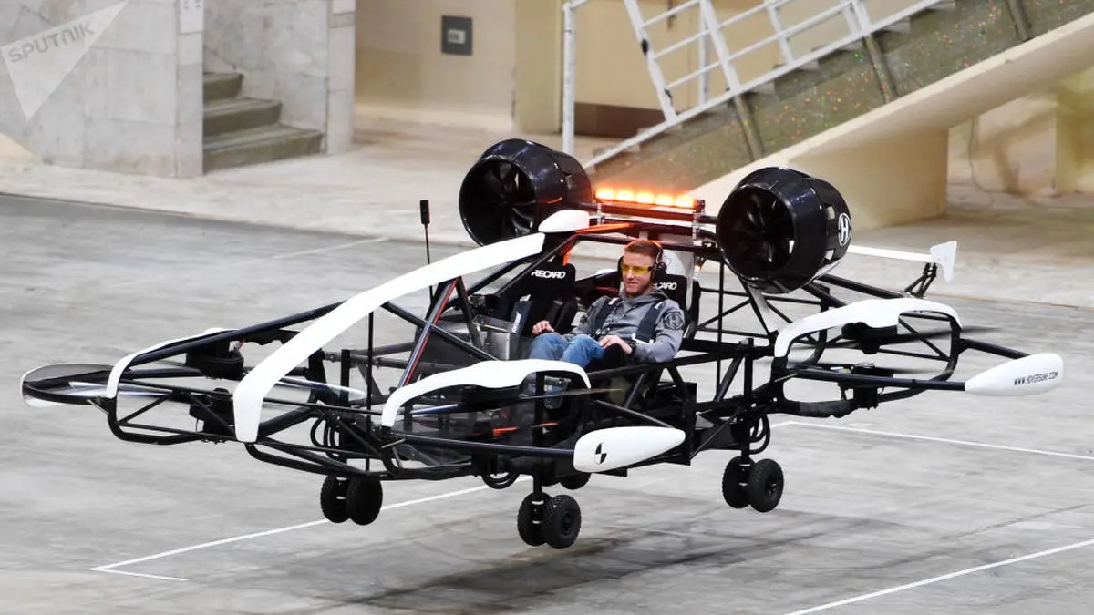 نمایی جذاب از تاکسی پهپادی در مسکو