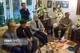 عزت الله انتظامی در منزل داوود رشیدی حضور پیدار کرد/تصاویر