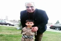 عکس مهران مدیری و کودک کرد