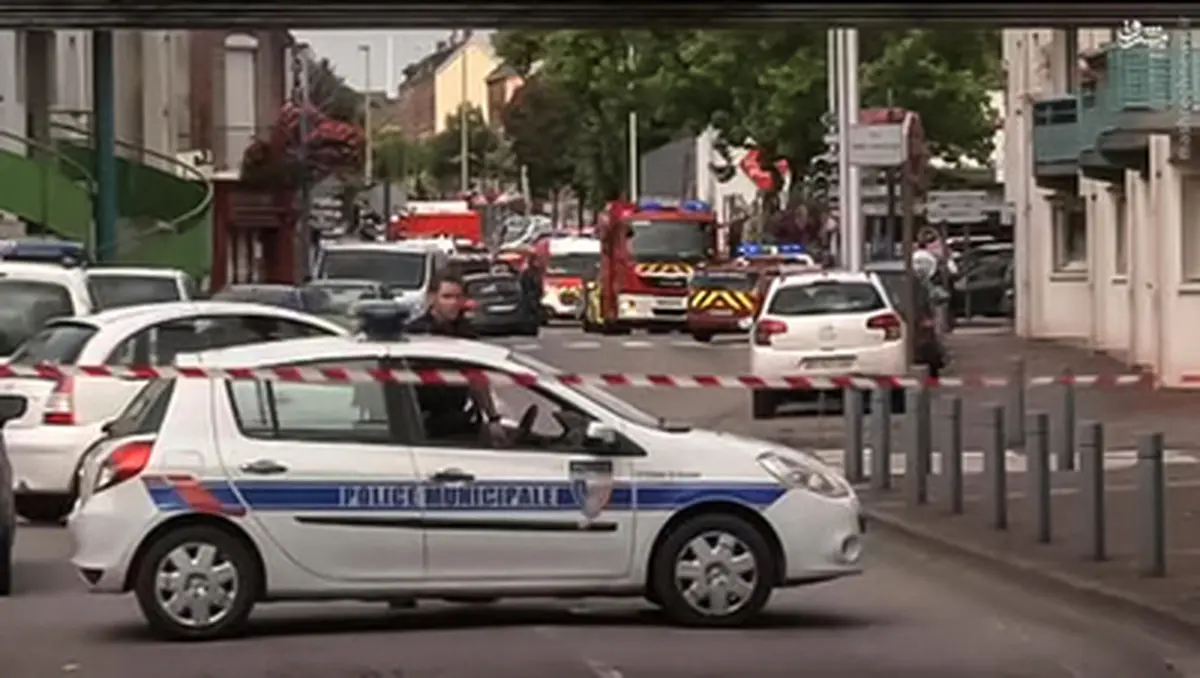 گروگانگیری در کلیسایی در شمال فرانسه/ تصاویر