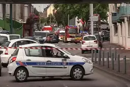 گروگانگیری در کلیسایی در شمال فرانسه/ تصاویر