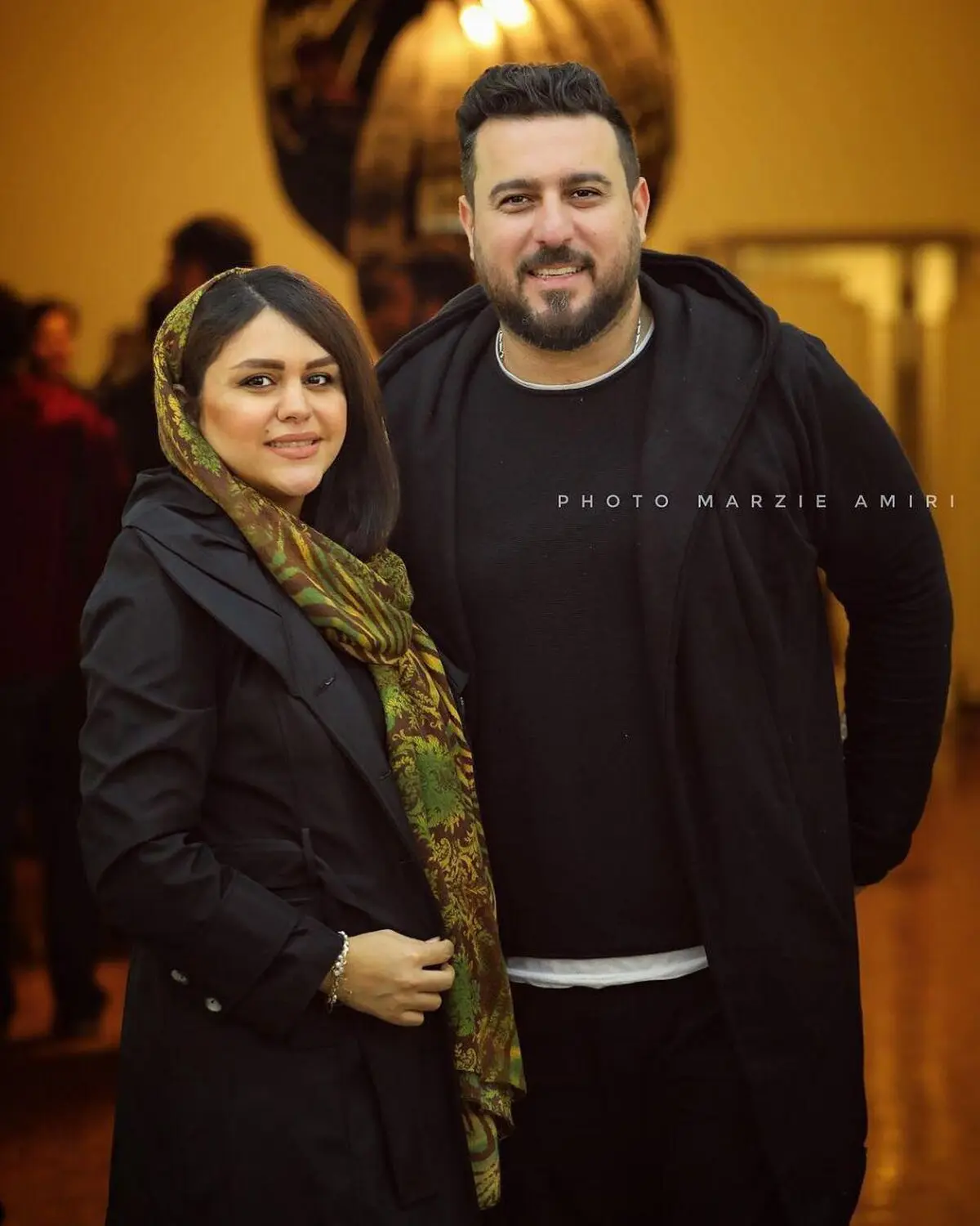 تصویری از محسن کیایی و همسرش